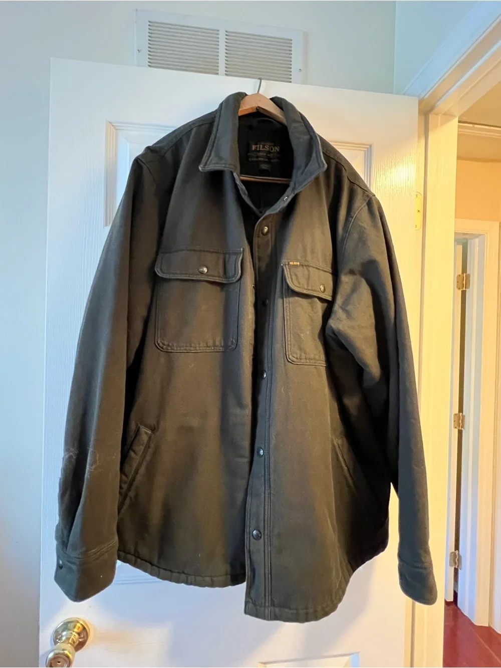 Filson Dark Green Tin Cloth Field Coat